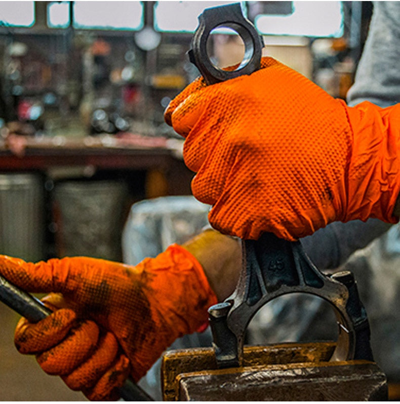 Industrial Rubber Protective Gloves – Chemical-Resistant, Anti-Slip Safety Gloves for Lab, Oilfield & Heavy-Duty Work