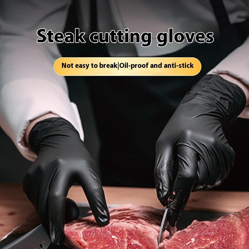 Disposable Black Nitrile Rubber Gloves – Chemical-Resistant, Latex-Free Safety Gloves for Lab, Oilfield & Industrial Use