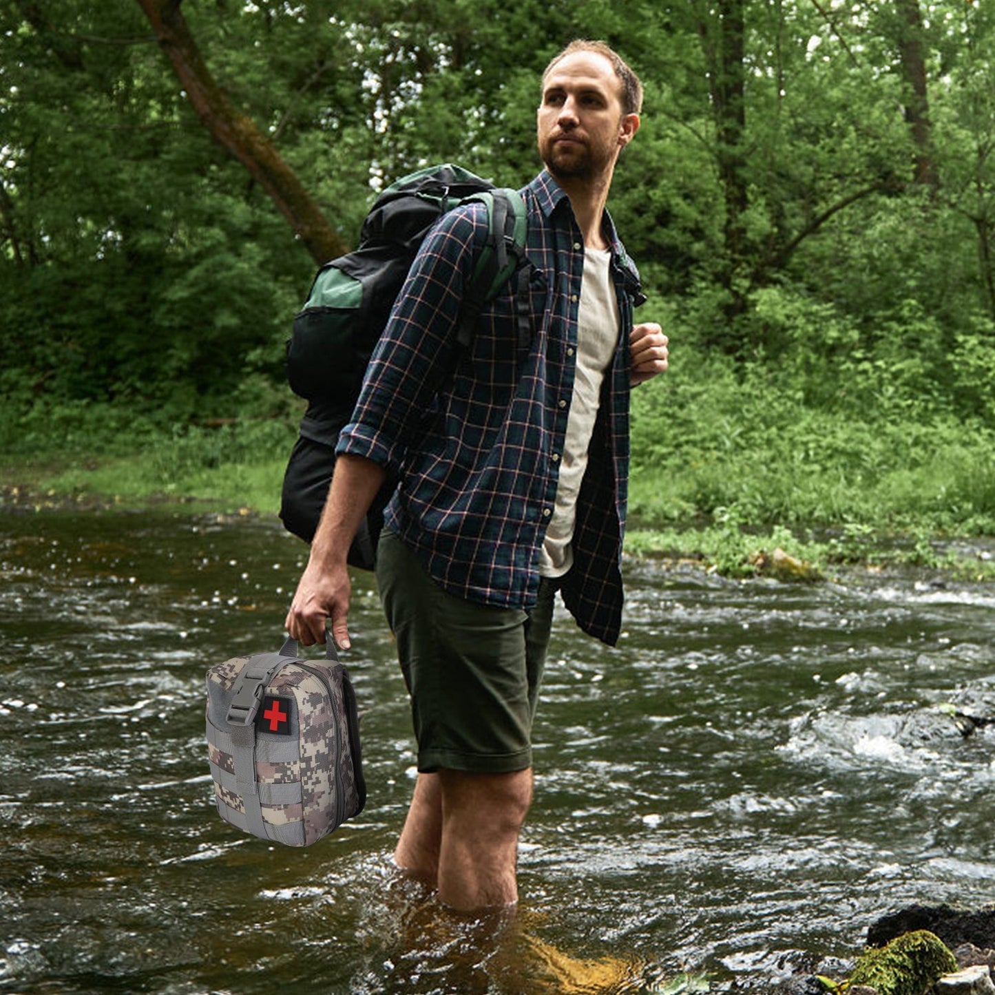 For a compact, budget-friendly option with 100+ medical items and tools like a shovel, axe, and flashlight, explore the 125Pcs Survival Kit