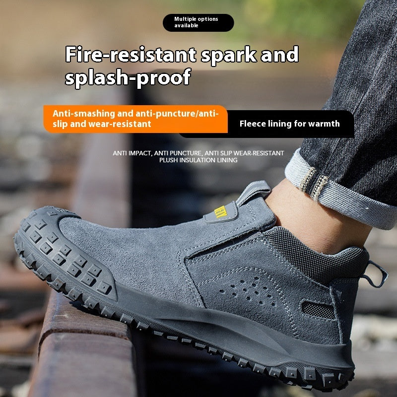 Welding Safety Work Shoes – Heat-Resistant, Steel Toe Footwear for Industrial, Lab & Oilfield Protection