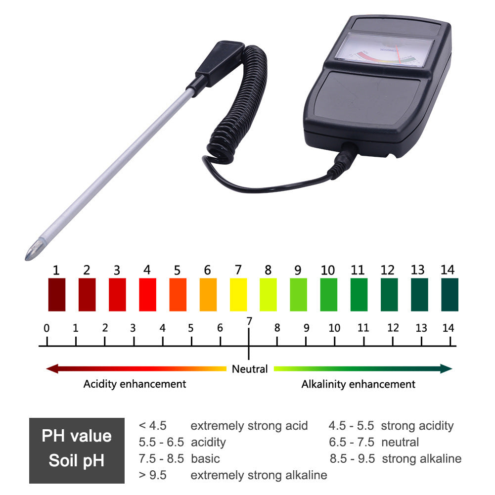 Split Soil Meter Soil PH Meter Soil Acid Moisture Light Tester Meter