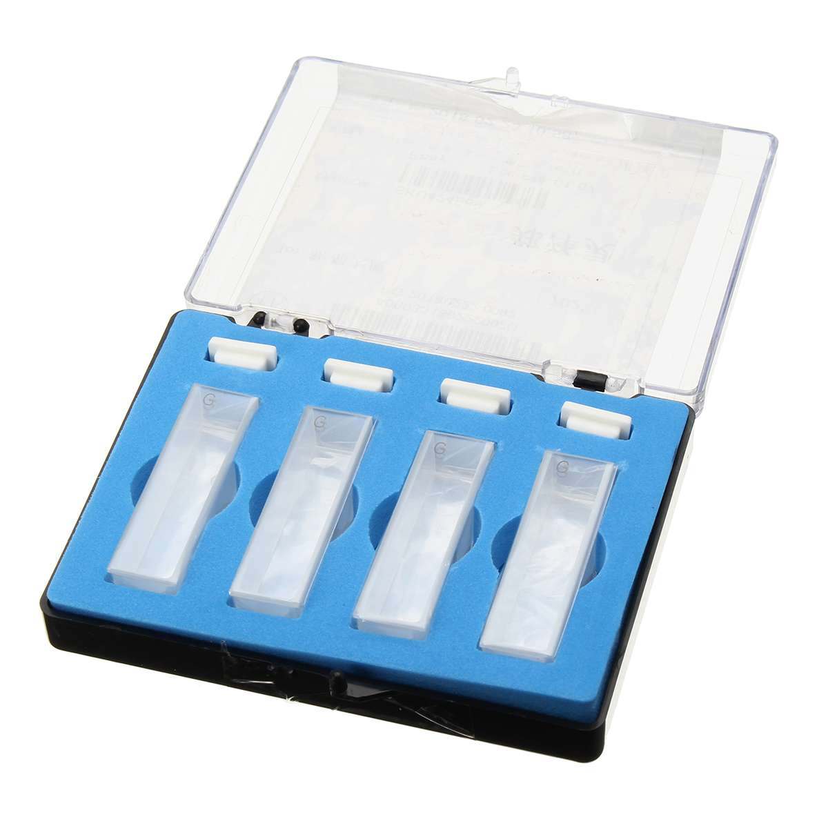 Boxed Glass Cuvette with Lid – Dual Optical Window Cuvette for Spectrophotometry in Lab, Oil & Gas, and Energy Sector Analysis