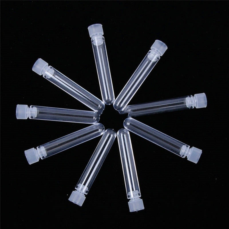 Transparent Plastic Laboratory Test Tube Vial – Leak-Proof, Chemical-Resistant Sample Container for Lab & Industrial Use