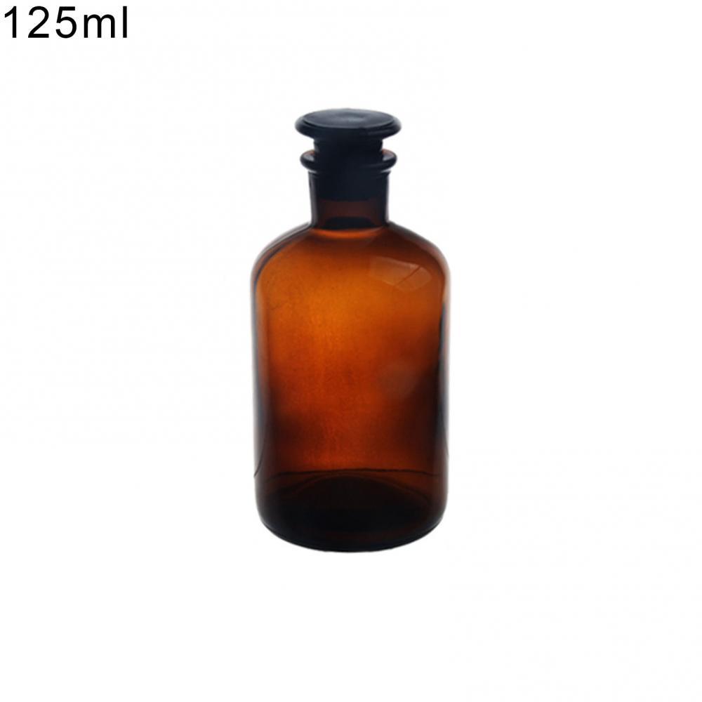 Transparent Brown Glass Narrow Neck Bottle – Light-Resistant Lab Container for Chemical, Oilfield & Environmental Sample Storage