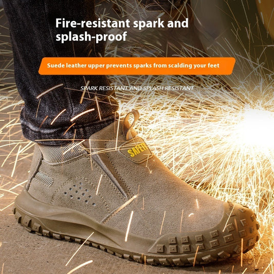 Welding Safety Work Shoes – Heat-Resistant, Steel Toe Footwear for Industrial, Lab & Oilfield Protection