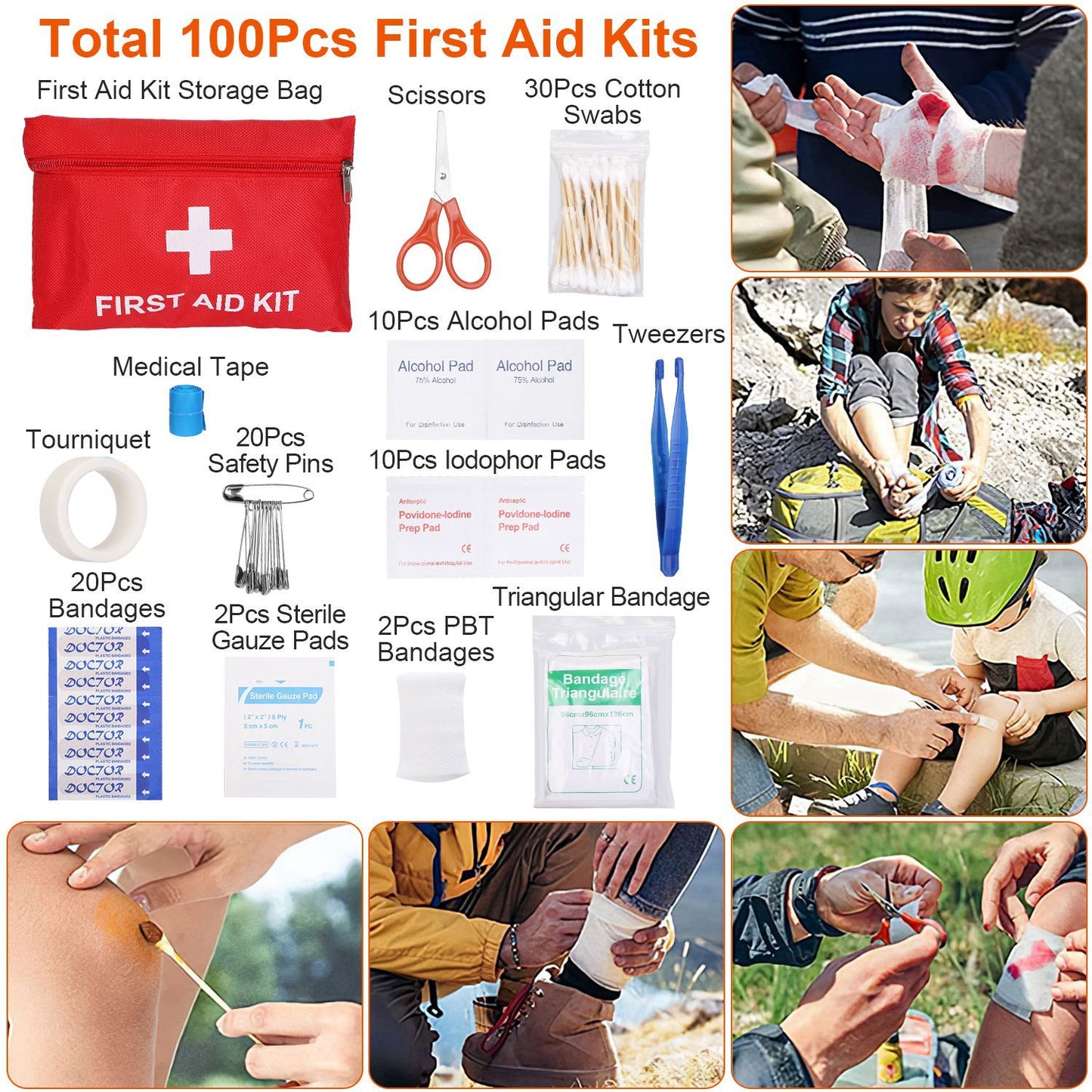For a compact, budget-friendly option with 100+ medical items and tools like a shovel, axe, and flashlight, explore the 125Pcs Survival Kit
