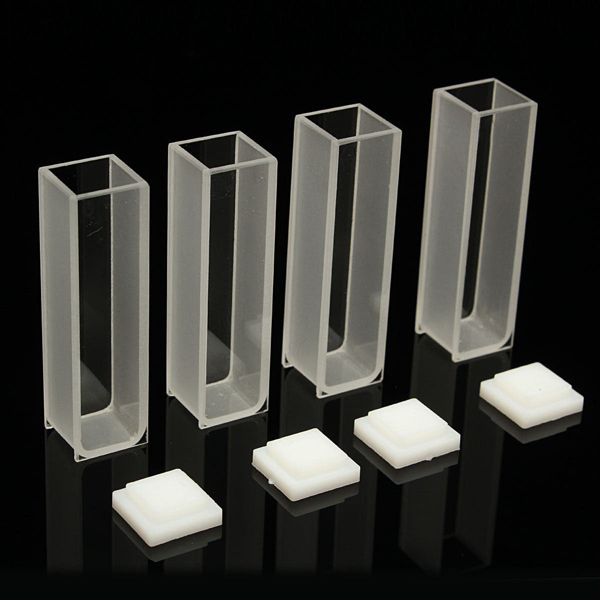 Boxed Glass Cuvette with Lid – Dual Optical Window Cuvette for Spectrophotometry in Lab, Oil & Gas, and Energy Sector Analysis