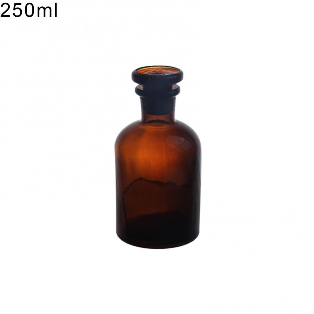 Transparent Brown Glass Narrow Neck Bottle – Light-Resistant Lab Container for Chemical, Oilfield & Environmental Sample Storage