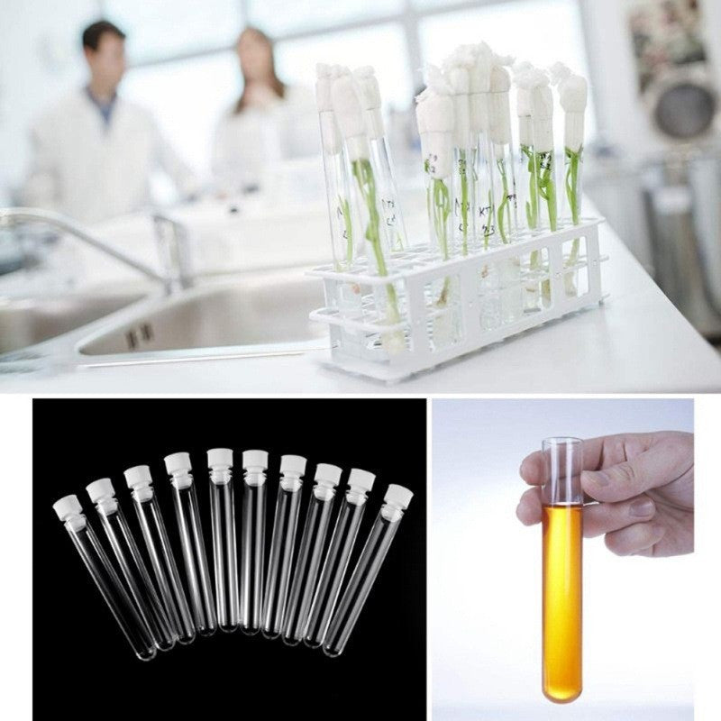 Transparent Plastic Laboratory Test Tube Vial – Leak-Proof, Chemical-Resistant Sample Container for Lab & Industrial Use