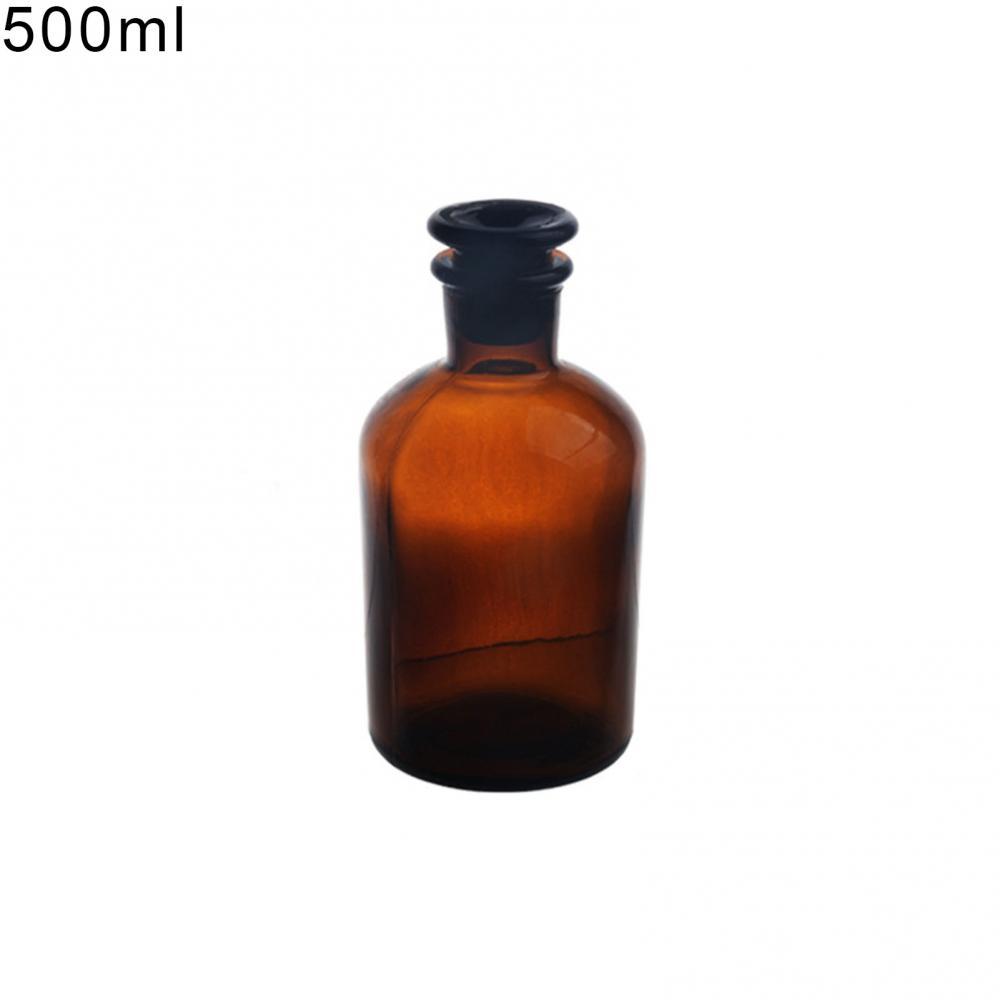 Transparent Brown Glass Narrow Neck Bottle – Light-Resistant Lab Container for Chemical, Oilfield & Environmental Sample Storage